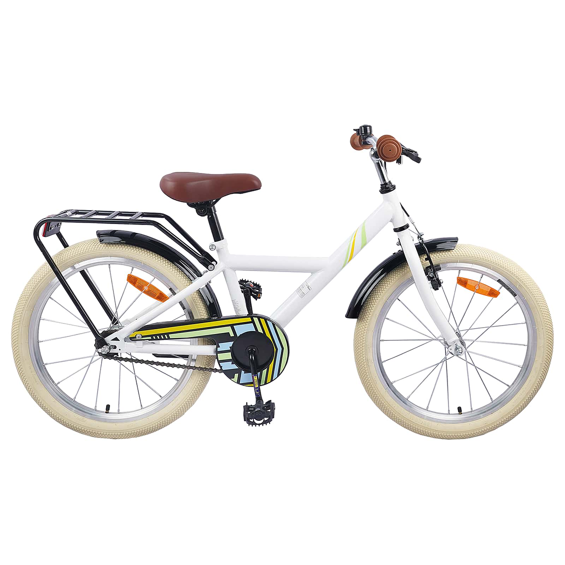 vidaXL Bicicleta Infantil 24 Polegadas para 8-12 anos Branco 1