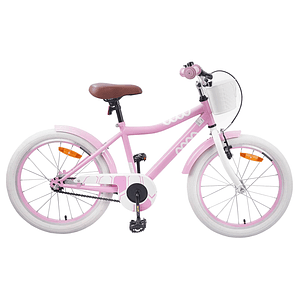 vidaXL Bicicleta Infantil 20 Polegadas para 6-11 Anos Rosa Claro
