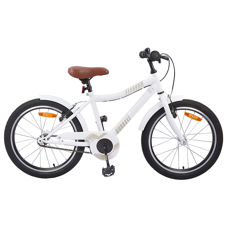 vidaXL Bicicleta Infantil 20 Polegadas para 6-11 Anos branco 1