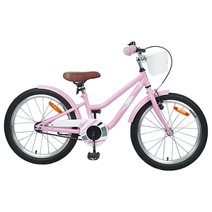 vidaXL Bicicleta Infantil 20 Polegadas para 6-11 anos Rosa Claro
