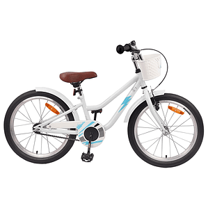 vidaXL Bicicleta Infantil 20 Polegadas para 6-11 Anos Branco