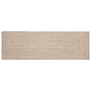 vidaXL Tapetes de área Retangular Natural e Branco 60 x 250 cm Juta