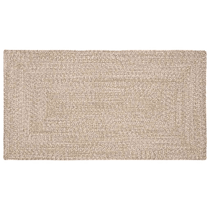 vidaXL Tapetes de área Retangular Natural e Branco 80 x 150 cm Juta