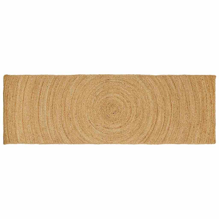 vidaXL Tapetes de área Retangular Castanho 80 x 250 cm Juta 1