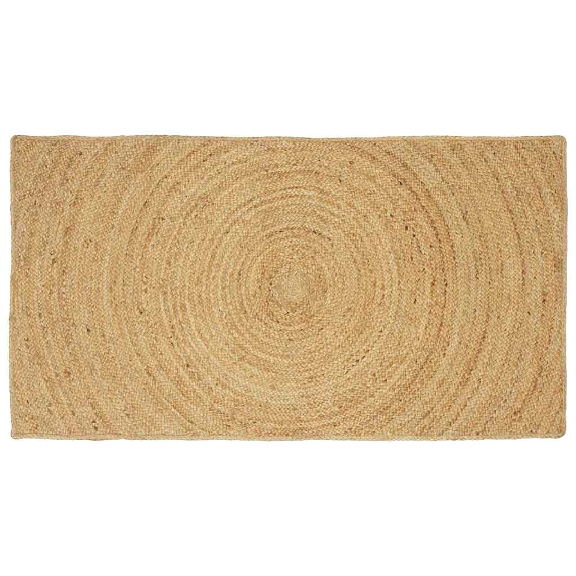 vidaXL Tapetes de área Retangular Castanho 100 x 200 cm Juta 1