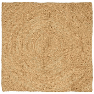 vidaXL Tapetes de área Quadrado Castanho 160 x 160 cm Juta