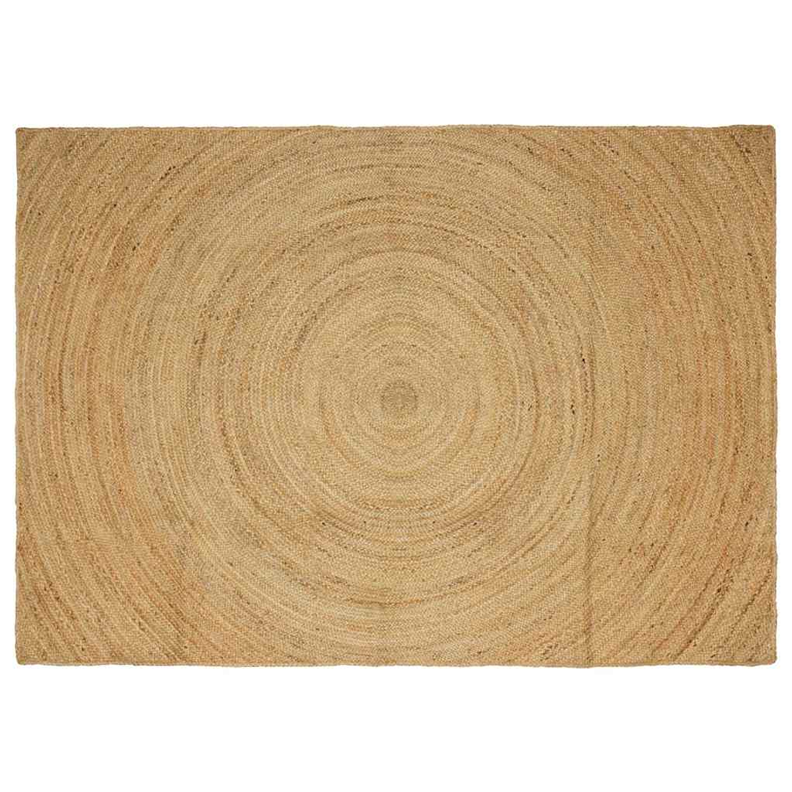 vidaXL Tapetes de área Retangular Castanho 240 x 340 cm Juta 1