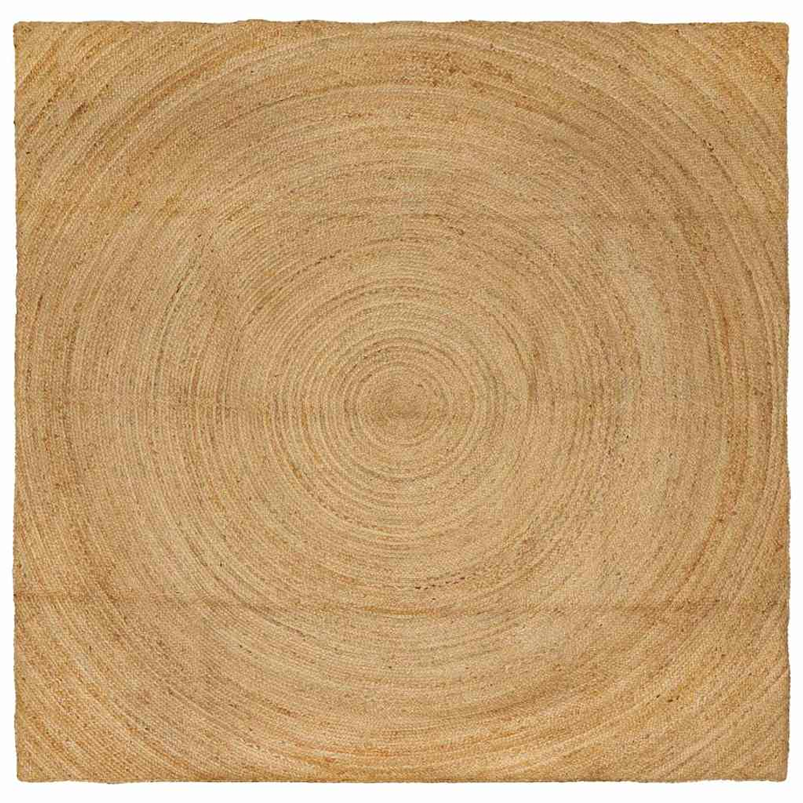 vidaXL Tapetes de área Quadrado Castanho 300 x 300 cm Juta 1