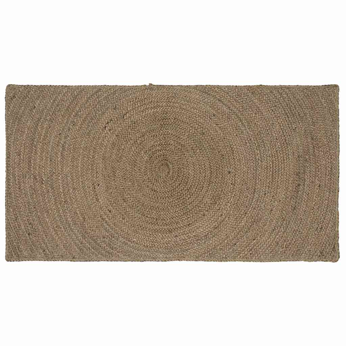 vidaXL Tapetes de área Retangular Cinzeto 100 x 200 cm Juta 1