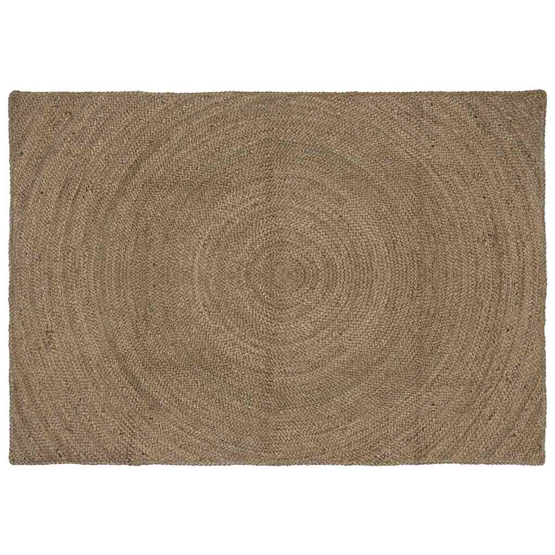 vidaXL Tapetes de área Retangular Cinzeto 140 x 200 cm Juta 1