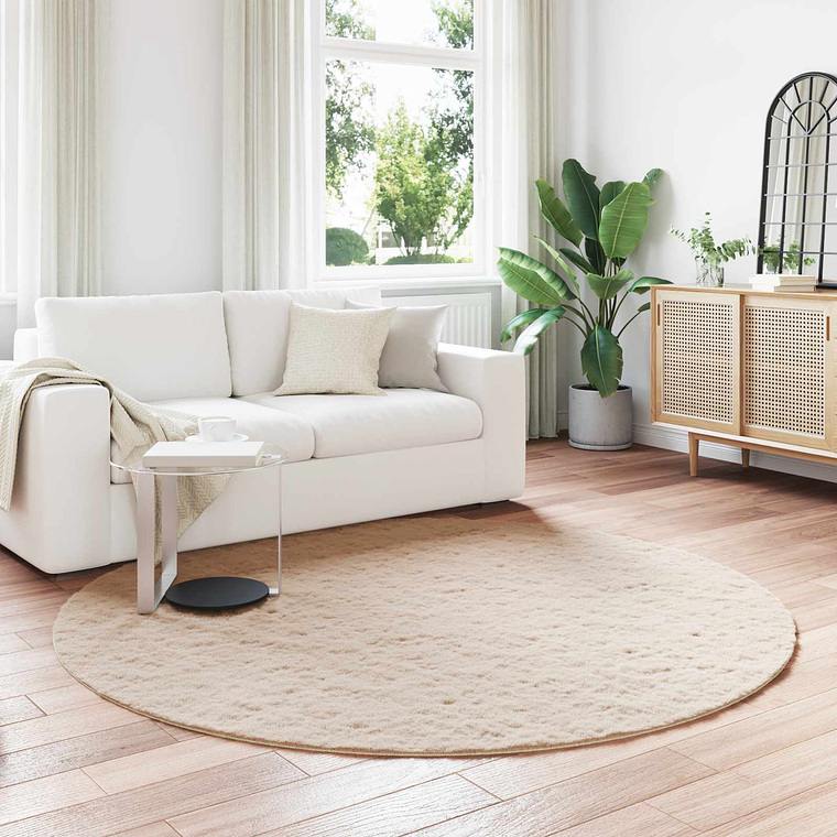 vidaXL Tapete de Pelo Sintético de Coelho Olite Cinzento-acastanhado 1