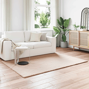 vidaXL Tapete de Pelo Sintético de Coelho Olite Cinzento-acastanhado