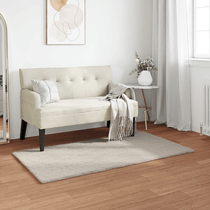 vidaXL Tapete de Pelo Sintético de Coelho Olite Bege 60 x 110 cm