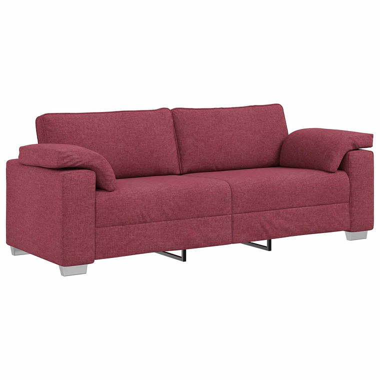 vidaXL Sofá Vinho Vermelho 219 x 80 x 82 cm tecido 1