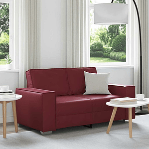 vidaXL Sofá Vinho Vermelho 160 x 80 x 84 cm tecido