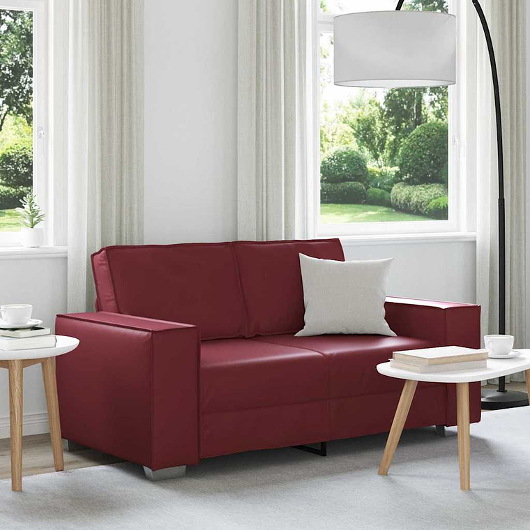 vidaXL Sofá Vinho Vermelho 160 x 80 x 84 cm tecido 1