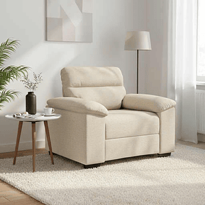 vidaXL Cadeirão 100x81x84 cm linho