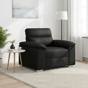 vidaXL Poltrona couro artificial 100x81x84 cm preto