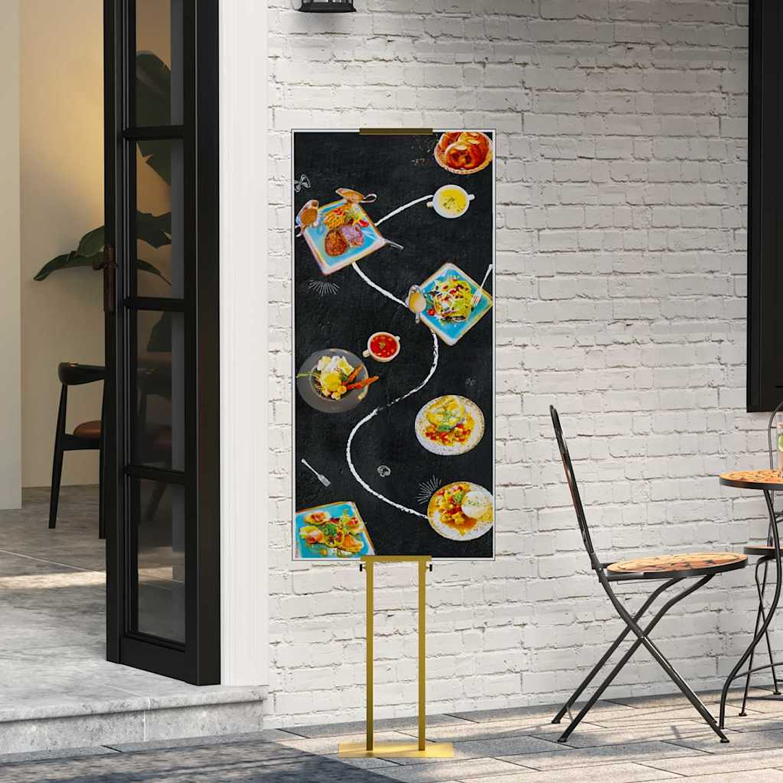 vidaXL Displays de Feira 2 pcs Ouro 30 x 23,5 x 210 cm Aço 1