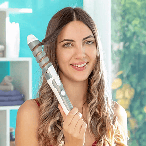Ferro de Ondulação Espiral de Cerâmica Spihair | Cria Caracóis e Ondas com Design Inovador