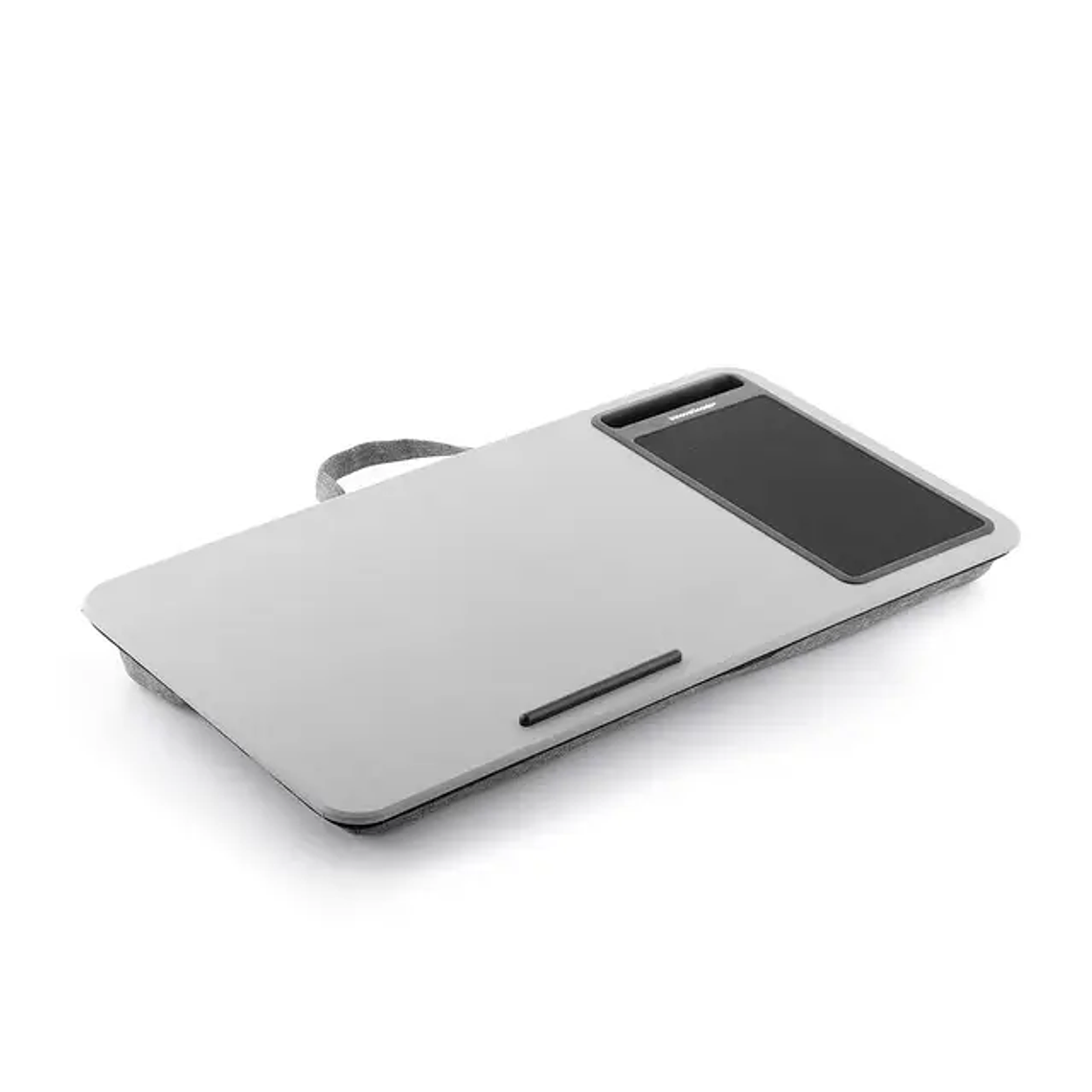 Mesa para Portátil com Almofada XL Deskion | Tabuleiro Ergonómico, Tapete de Rato e Ranhura para Smartphone 7