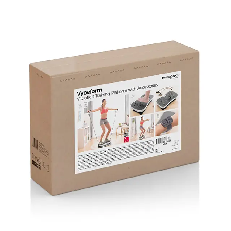 Plataforma Vibratória de Treino Vybeform | 99 Níveis, Elásticos, Acupressão e Controlo Remoto 17