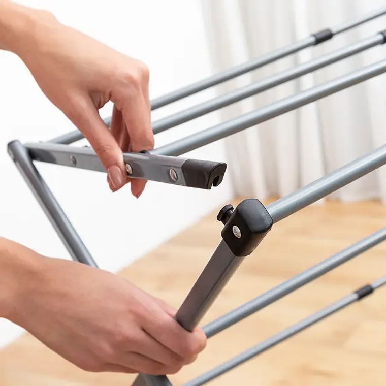 Estendal Metálico Rebatível e Extensível com 3 Alturas Cloxy InnovaGoods 11 Barras 8