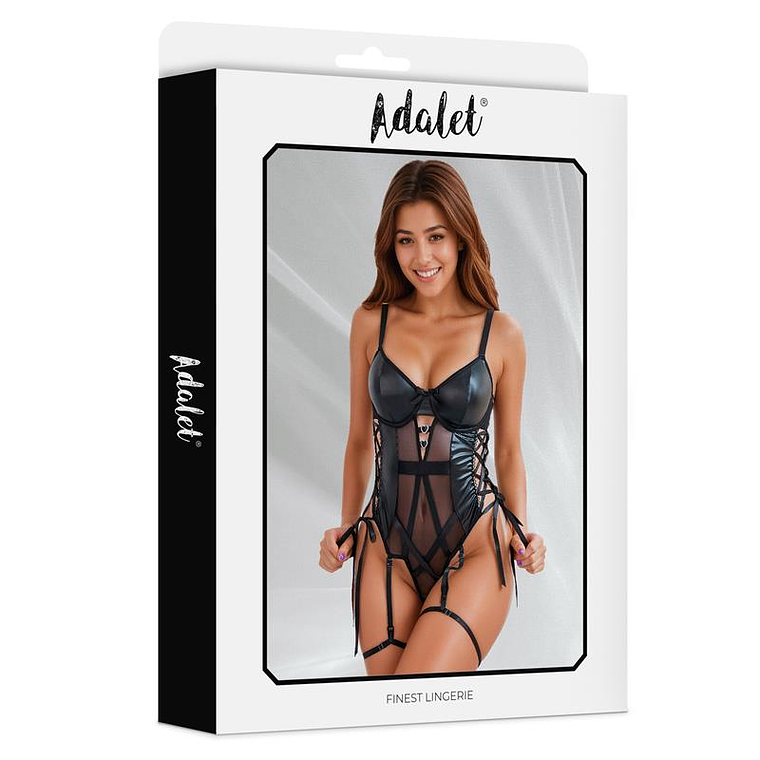 ADALET LINGERIE - Body Tatiana Teddy com Liga-Cintas 3