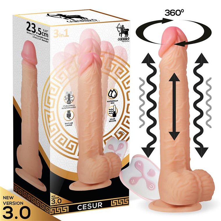 Centauro Cesur 3.0: O Dildo Hiper-Realista com Movimento 360º e Controle Remoto 1