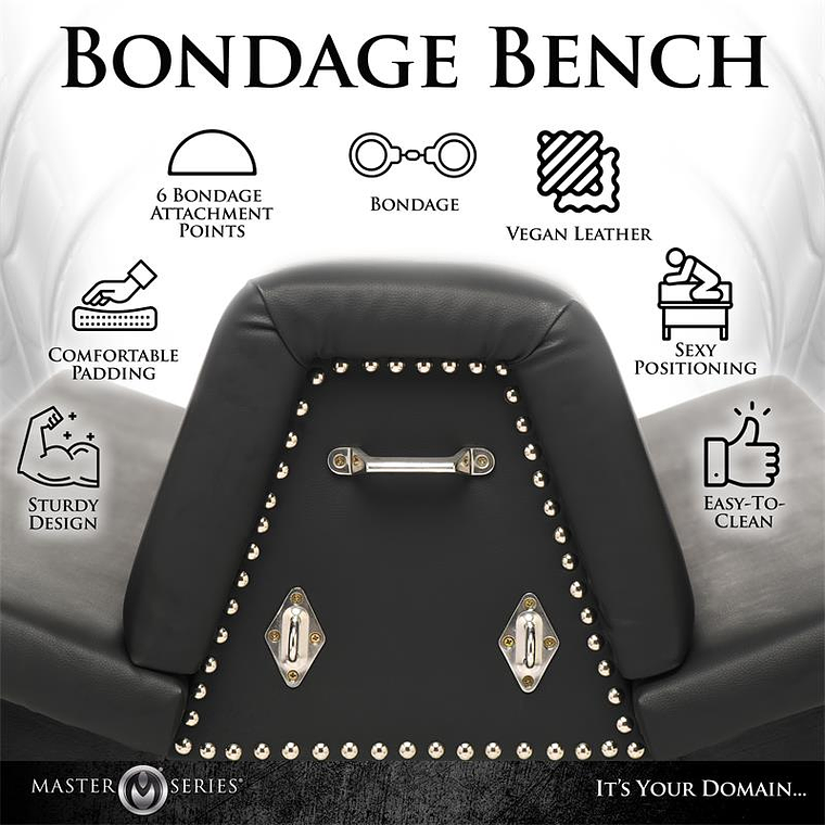 Banco de Bondage MASTER SERIES | Potro Erótico em Couro Vegan 7