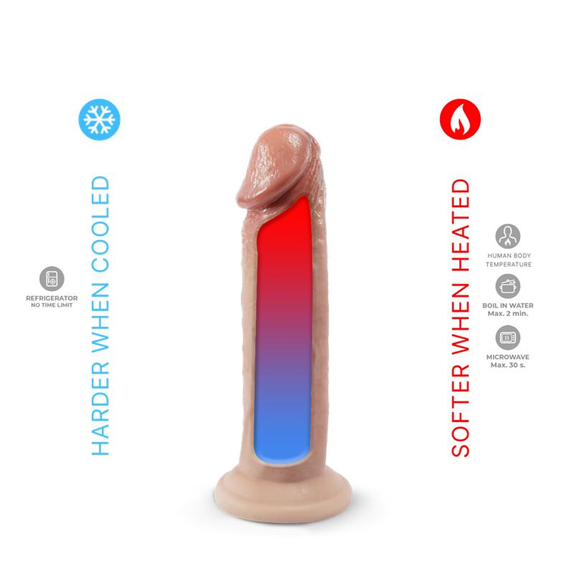 Dildo de Silicone Líquido SILEXD Mod 2 | Pele Real 19/23cm 4