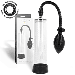Bomba de Vácuo para Pênis INTENSE 02 | Transparente com Medidor