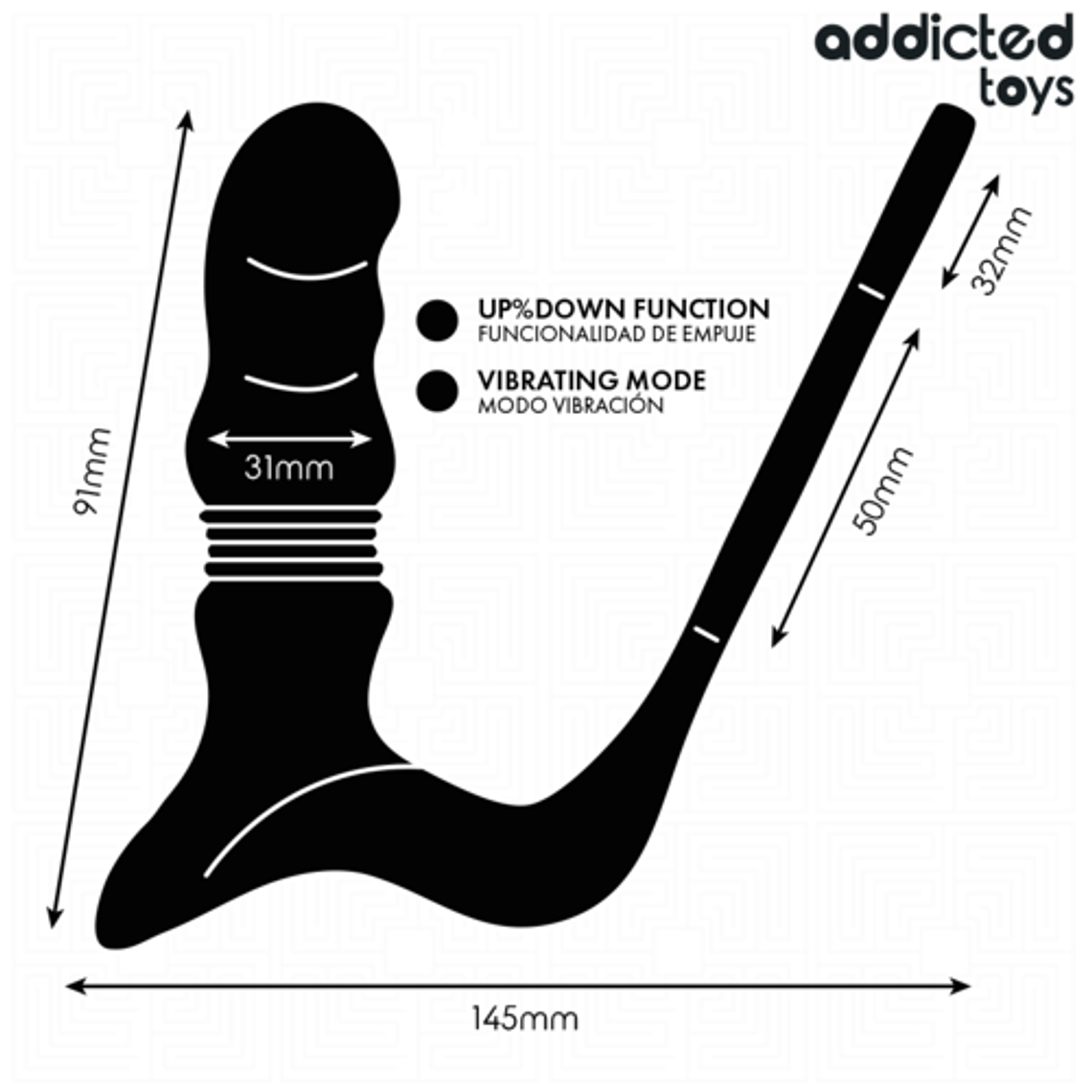 Prostate Massager ADDICTED TOYS | Penetration and Vibration Movements 6