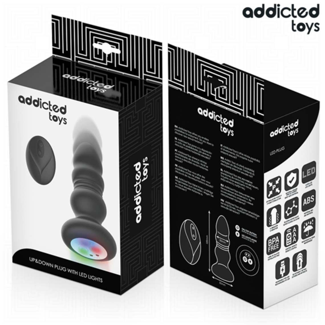 Plug Anal Vibratório ADDICTED TOYS | Giratório com LED e Controle Remoto 7
