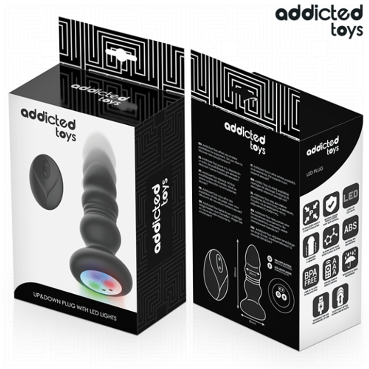 Plug Anal Vibratório ADDICTED TOYS | Giratório com LED e Controle Remoto 7