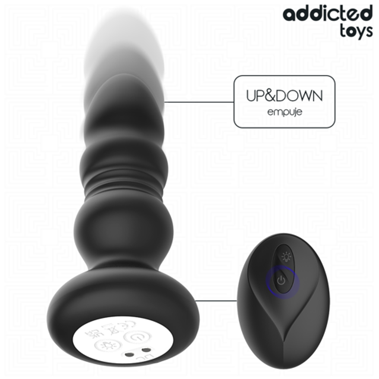 Plug Anal Vibratório ADDICTED TOYS | Giratório com LED e Controle Remoto 2