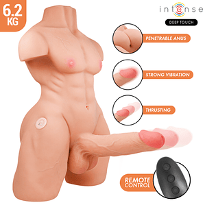 Torso Masculino com Dildo INTENSE Marty | Ânus Vibratório 6.2kg