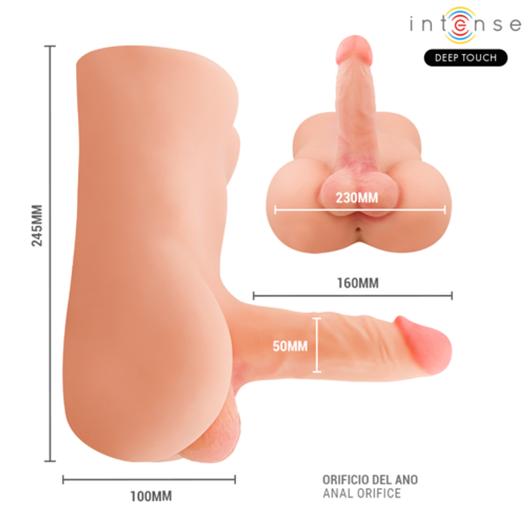 Male Torso with Dildo INTENSE Damien | Vibrating Anus 3.5kg 7