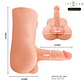 Male Torso with Dildo INTENSE Damien | Vibrating Anus 3.5kg - thumbnail 7
