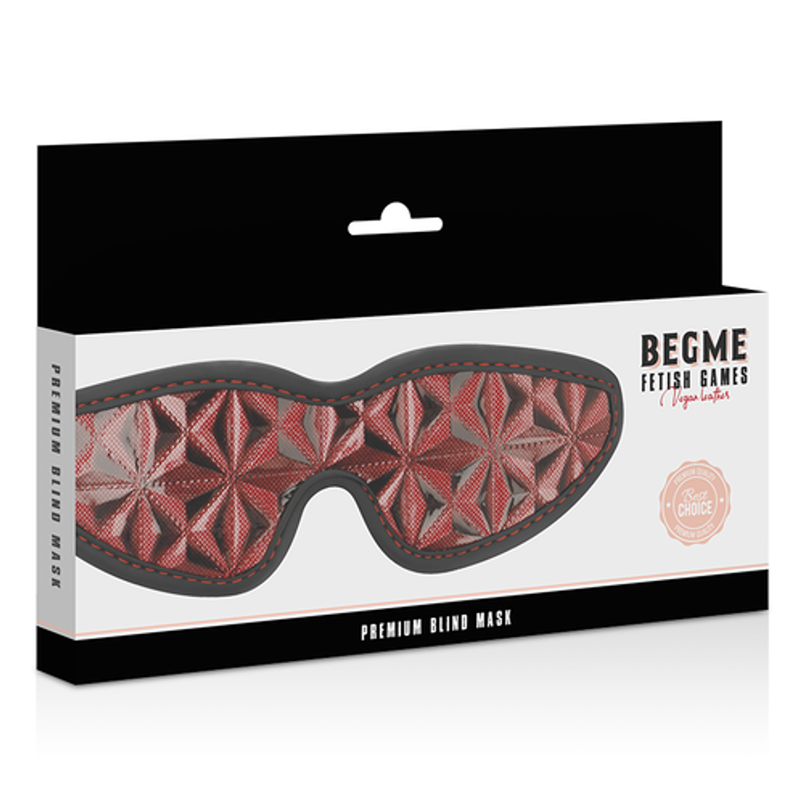 BEGME Eye Mask | Red Edition Vegan Leather Neoprene 6