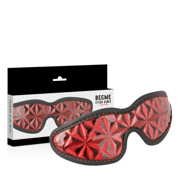 BEGME Eye Mask | Red Edition Vegan Leather Neoprene 1