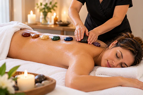 Masaje Espalda Relax +Alineación de Chakras +Masaje Facial