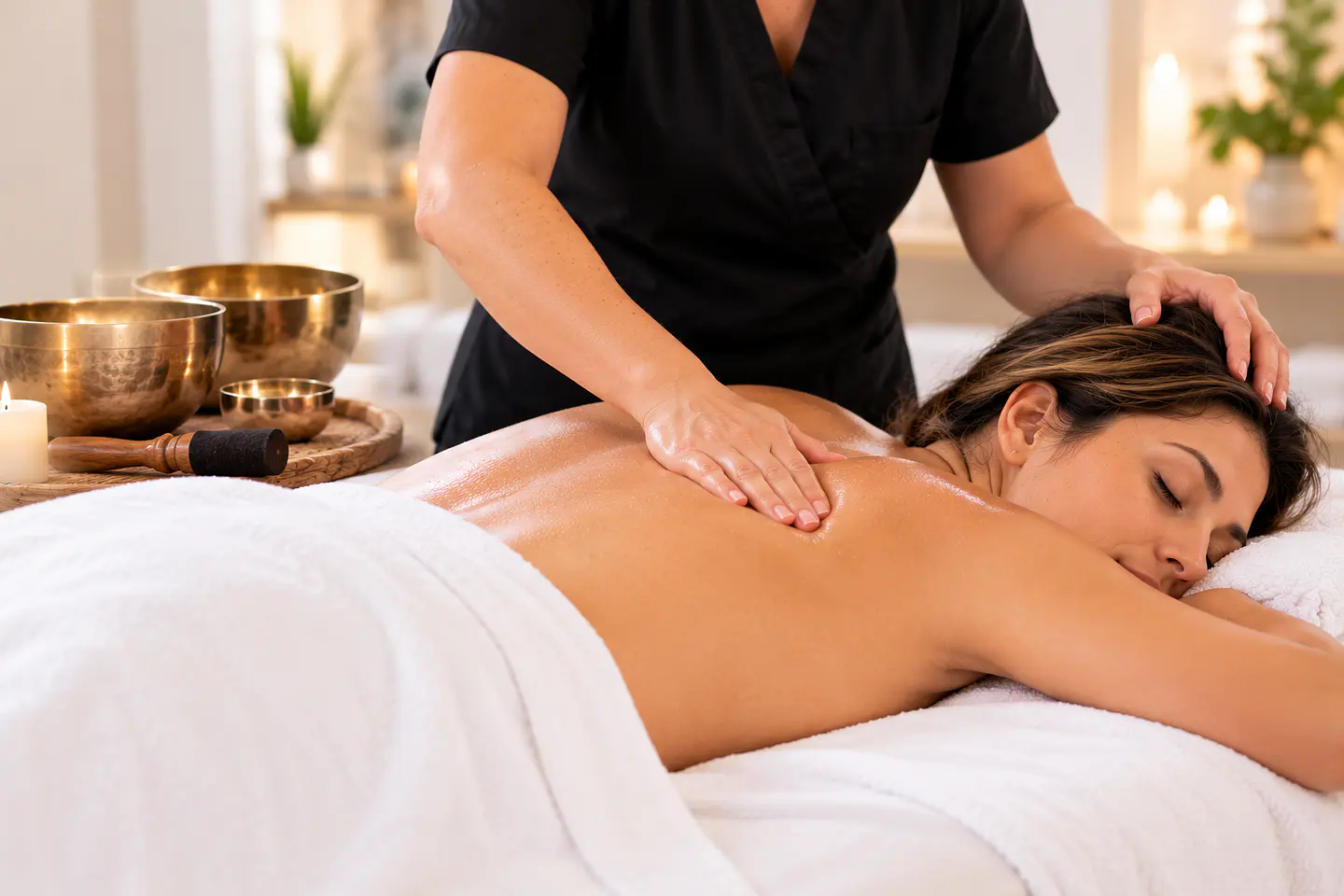 Masaje Espalda +Limpieza Energética Cuencos+ Masaje Craneal 1