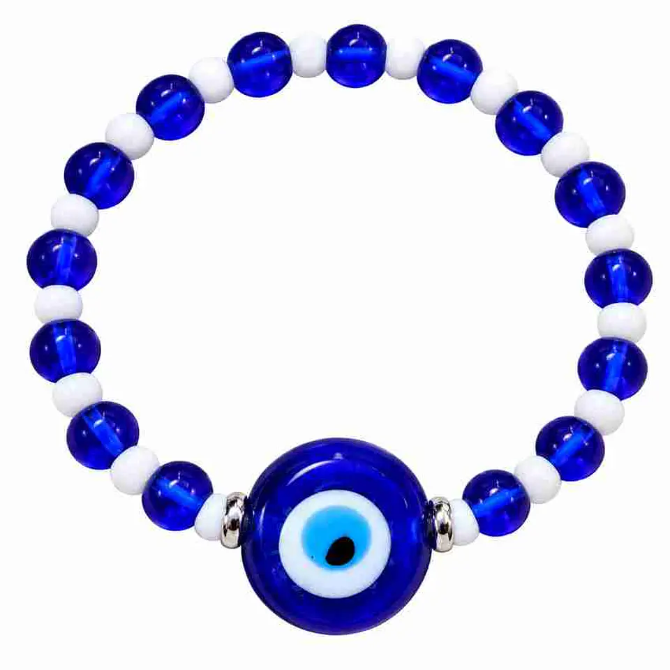 Pulsera con Amuleto Ojo Turco Redondo – 18cm 1