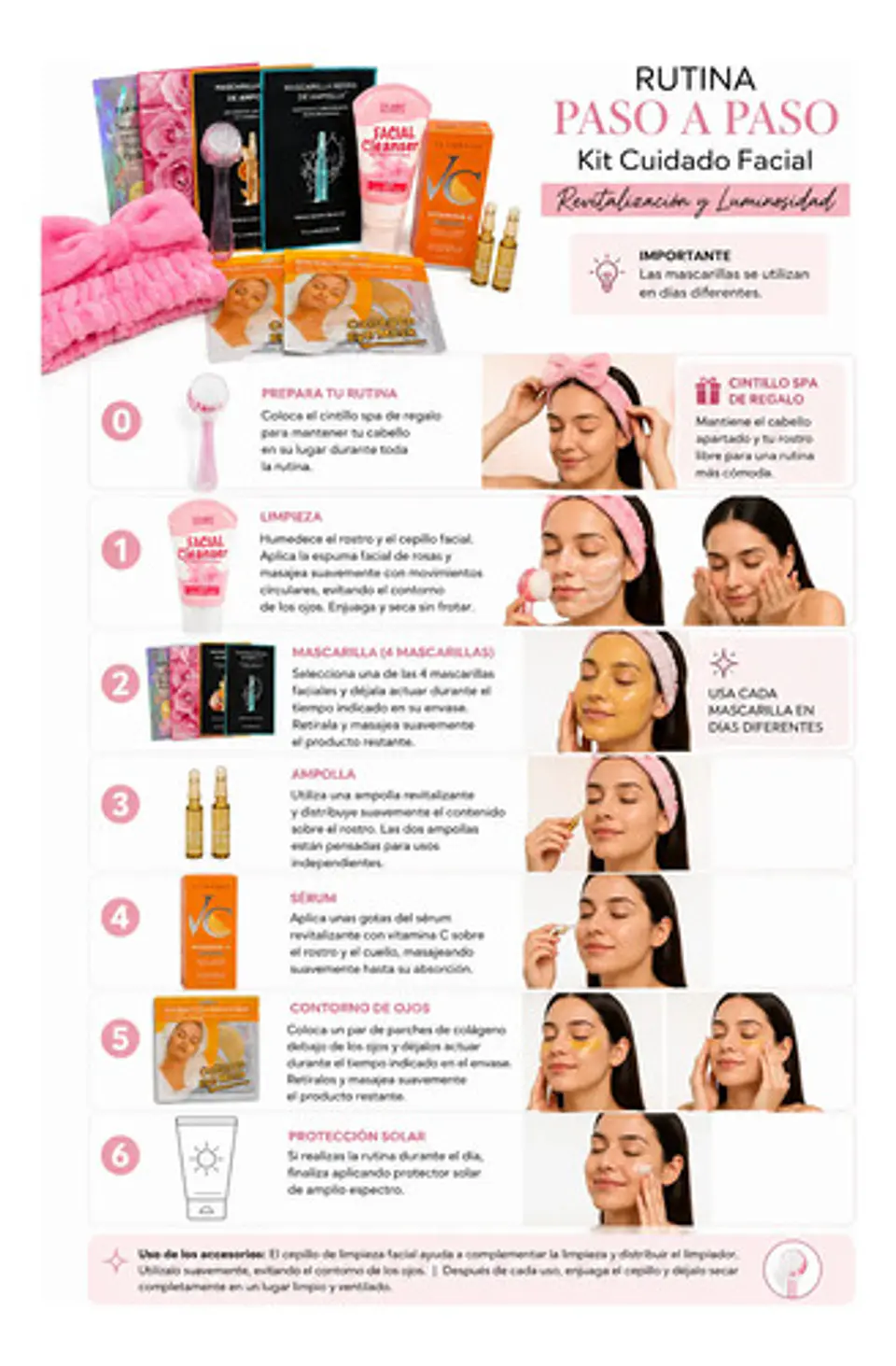 Kit Facial Glow Vitamina C + 2 Regalos Spa 7