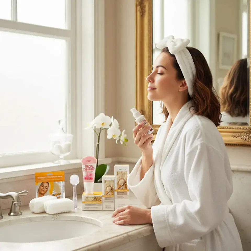 Kit Facial Arroz Hidratante 7 Productos + Spa De Regalo 2