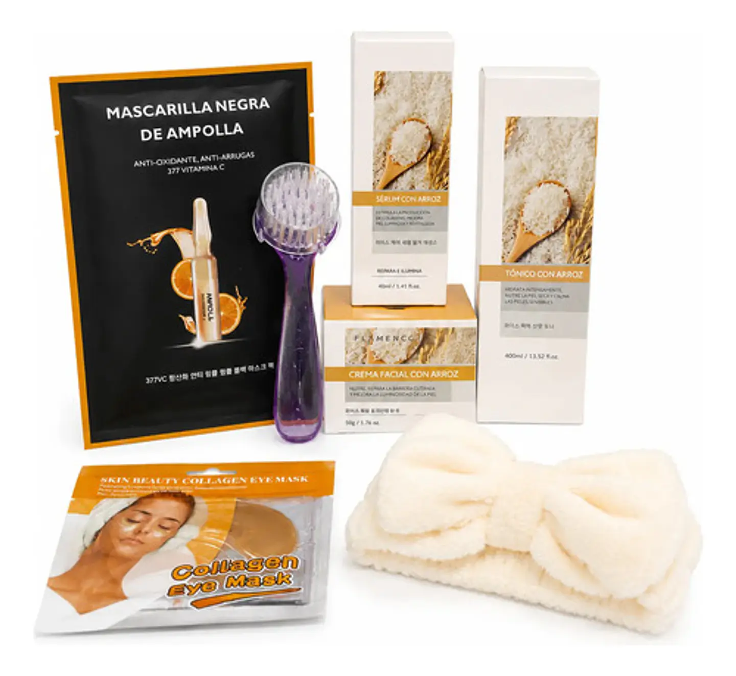 Kit Facial Arroz Hidratante Luminosidad 7 Piezas + Regalos 1