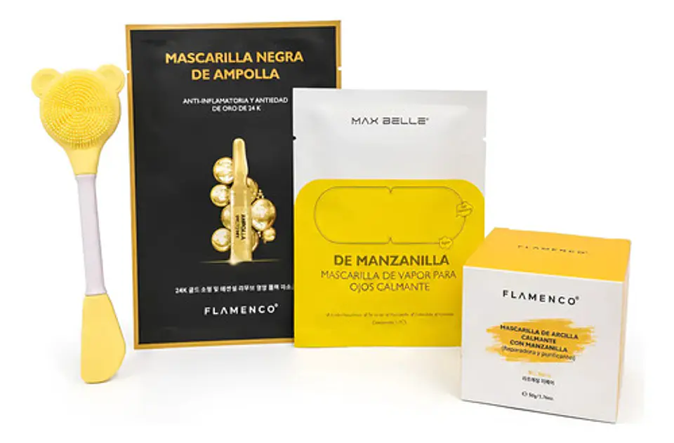 Kit Facial Calmante Oro 24k Arcilla Manzanilla 1