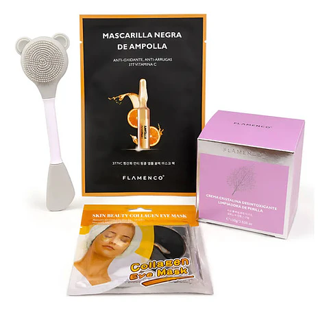 Kit Facial Vitamina C Perilla Parches Colágeno