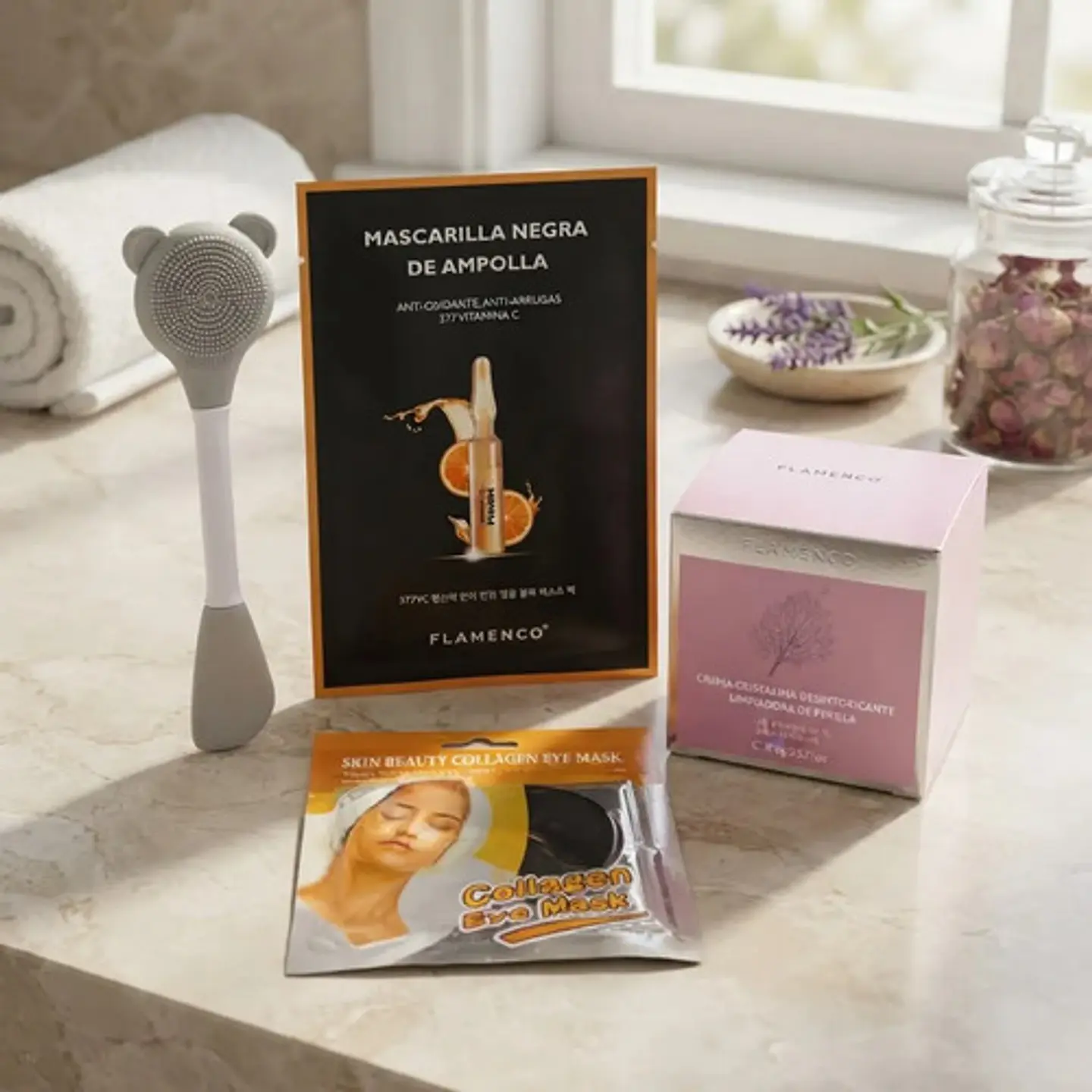 Kit Facial Vitamina C Perilla Parches Colágeno 4